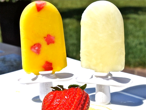 Mango-Ginger Popsicles Mango-Ginger Popsicles picture