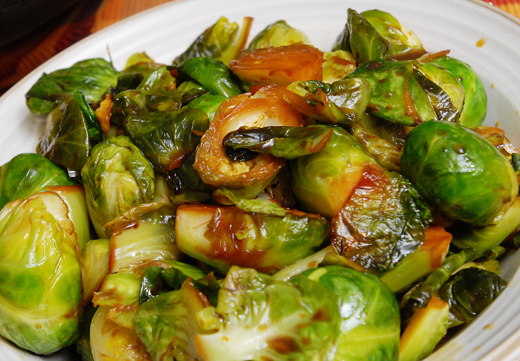 Glazed Brussels Sprouts and Chestnuts Glazed Brussels Sprouts and Chestnuts picture