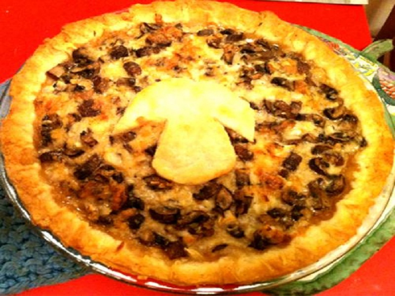 Glazed Mushrooms and Ham picture