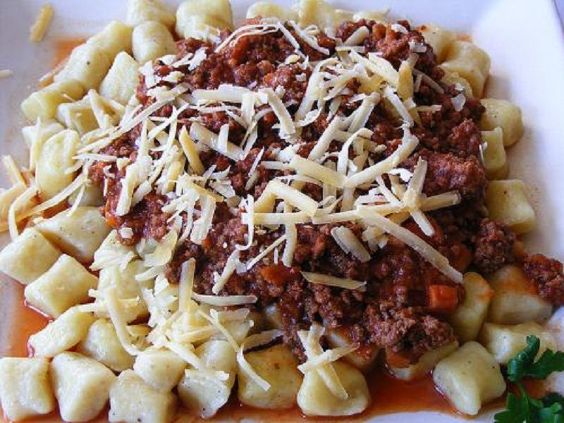 Gnocchi with Meat Sauce Gnocchi with Meat Sauce picture