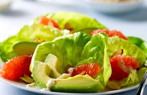 Pink-Grapefruit-and-Avocado Salad Platter Pink-Grapefruit-and-Avocado Salad Platter picture