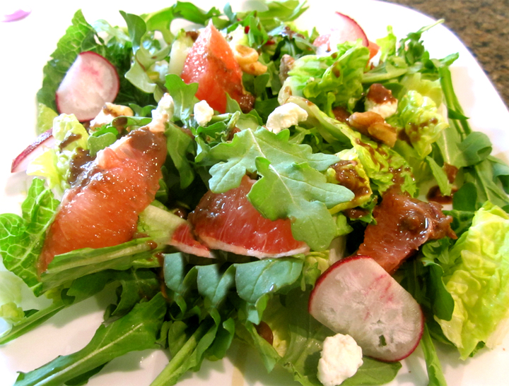 Arugula, Grapefruit, And Goat Cheese Salad Arugula, Grapefruit, And Goat Cheese Salad picture