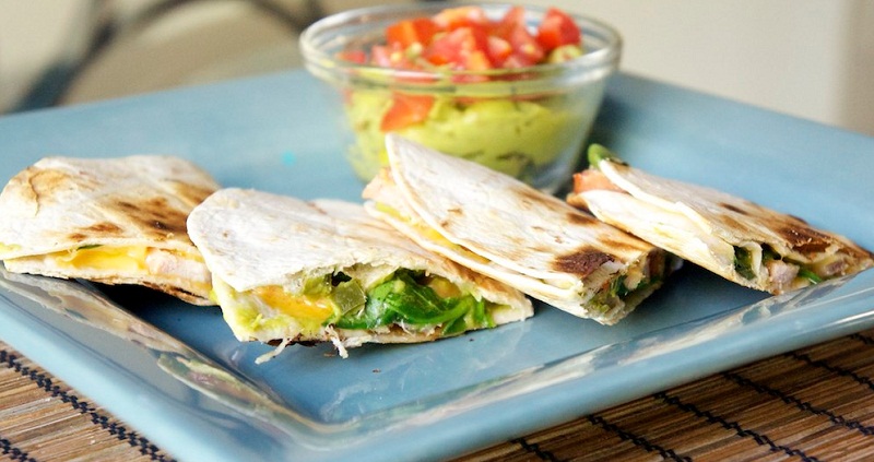 Grilled Quesadillas with Yogurt Salsa Grilled Quesadillas with Yogurt Salsa picture