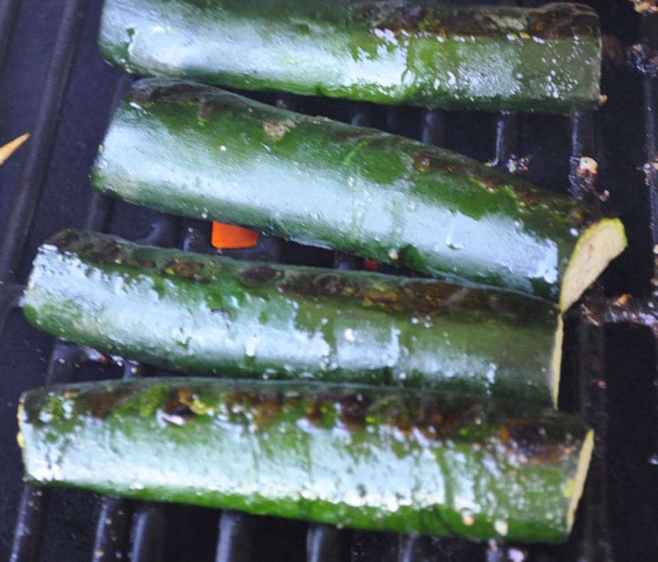 Barbecued Zucchini And Onions Barbecued Zucchini And Onions picture