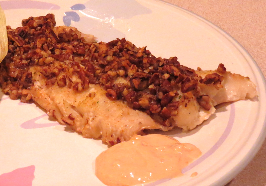 Haddock with Pecan Coating Haddock with Pecan Coating picture