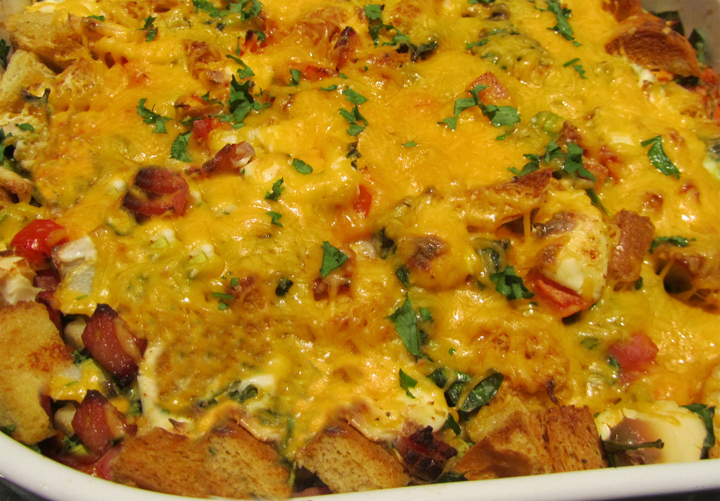 Ham And Cheese On Rye Strata Ham And Cheese On Rye Strata picture
