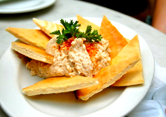 Hummus With Toasted Pita Hummus With Toasted Pita picture