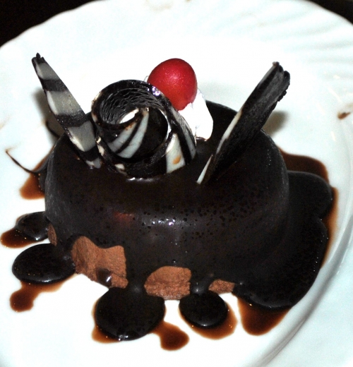 Chocolate mousse cake on Hooters Menu