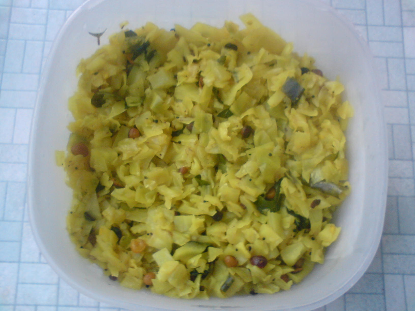 Cabbage Sabzi Recipe by deepaspgowda iFood.tv