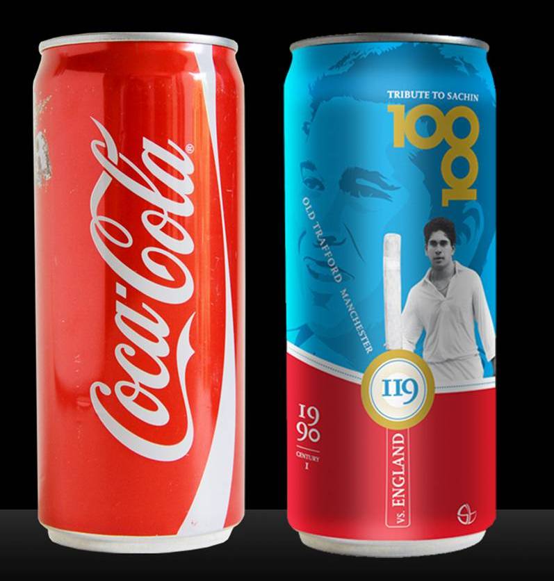 Coca Cola Cans to Commemorate Cricketing legend Sachin Tendulkar Coca Cola Can