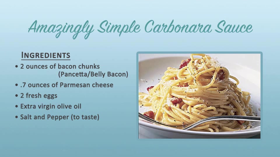 how-to-make-carbonara-sauce-video-simple-carbonara-sauce-recipe-by