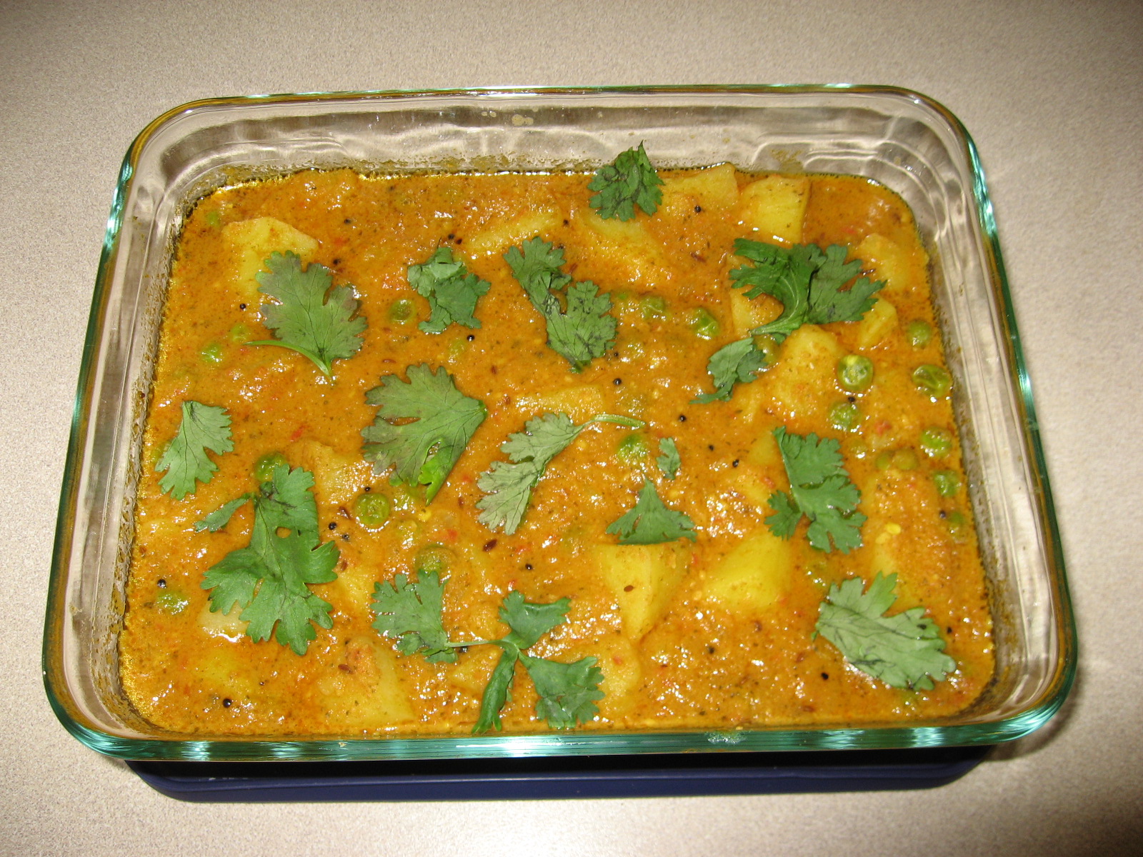 In  Thick And Korma by   Gravy Cubed Cooked Potatoes kurma lasagna Snigdha Recipe, recipe Aloo
