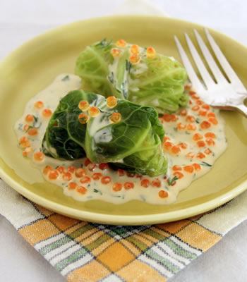 Caviar & Cabbage Canapes Caviar & Cabbage Canapes picture