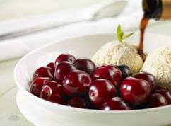 Picota Cherries And Vanilla Ice-cream With A Twist Picota Cherries And Vanilla Ice-cream With A Twist picture