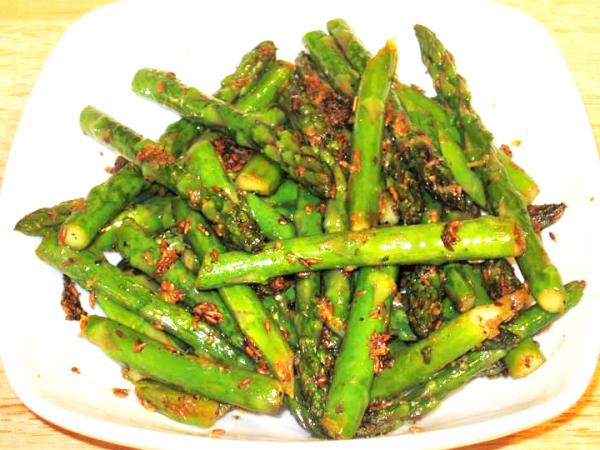 fried asparagus recipe