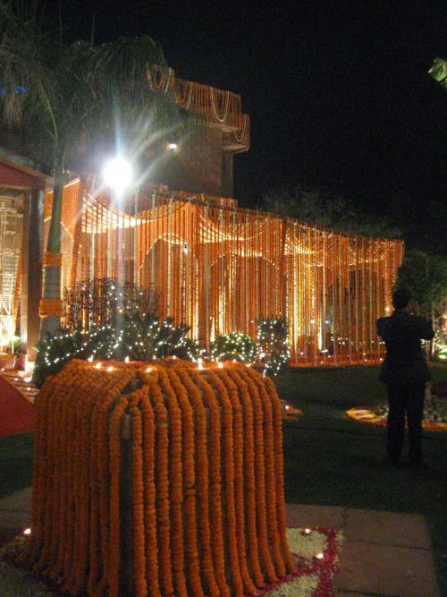 Indian Wedding Decoration Flower Pandal