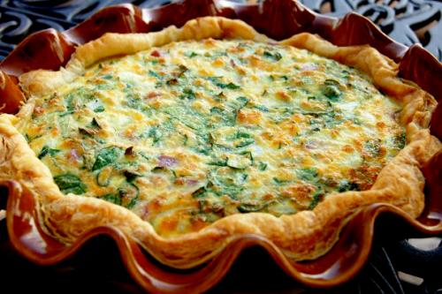 Spinach And Pancetta Quiche