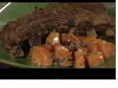 Chili Pineapple Glazed Ribs With Sweet Potato And Pecan Salad