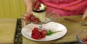 Amaretto Custard With Raspberries