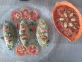 Low Fat Green Gram Salted Pastries With Tomato And Raisin Chutney