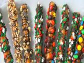 Caramel-chocolate Pretzel Rods