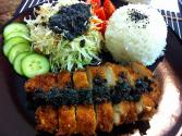 Chicken Katsu And Black Sesame Dressing