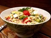Orzo Salad With Tomatoes, Feta And Green Onions
