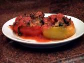 Stuffed Peppers With Sausage And Spinach