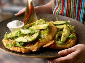 Buffalo Mozzarella, Avocado, Thyme & Potato Pizzas With Chili Oil  
