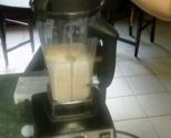 Vegan Banana, Cantaloupe And Coconut Milk Smoothie 
