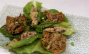 Healthy Chicken And Chipotle Lettuce Wraps With Asian Sesame Wonton Nachos