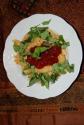 Crab Curry Penne Pasta With Tomato Chutney