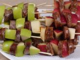 Sausage And Apple Skewers