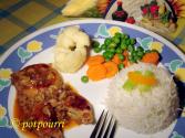 Stuffed Chicken Minced Steak With Mushroom Sauce