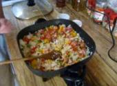Mexican Enchiladas And Spanish Rice