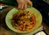 Steamed Cheesy Chicken Roll And Pasta