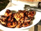 Grilled Chicken Thighs With Red Onion Sauce