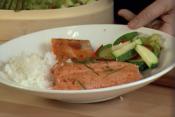 Salmon Cooked In Thai Curry Sauce