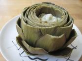 Artichoke With Pesto Mayonnaise Dip