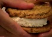 Butterscotch Cookie Ice Cream Sandwich