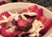 Strawberry And Cream Brownie