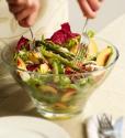 Nectarine, Asparagus And Blue Cheese Salad