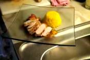 Presentation Of Pan Fried Chicken Breast With Ratatouille