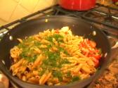 Penne Pasta With Salmon And Greens