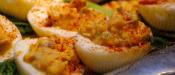 Red Chile Deviled Eggs 