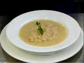 Risotto With Gorgonzola Cheese And Fresh Pear Sauce