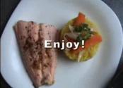 Steam Fried Salmon Fillet