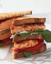 Salmon Club Sandwiches