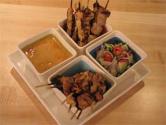 Thai Food Satay With Peanut Sauce