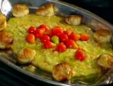 Creole Polenta With Seared Scallops